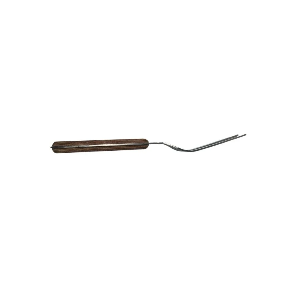 Vintage Emperor Steel Carving Fork Stainless & Brown Wood Handle